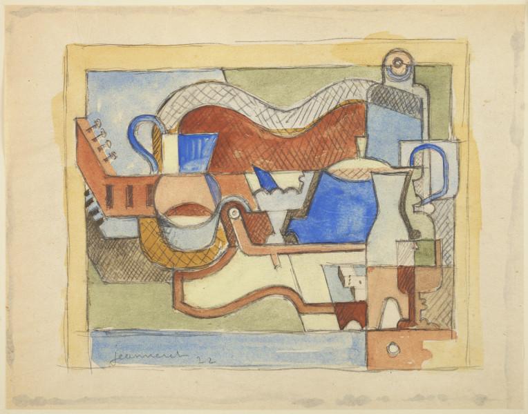 Aquarelle puriste, 1922