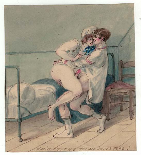 Oh! Retiens toi ne jouis pas! Ecole Française du XIXème siècle
