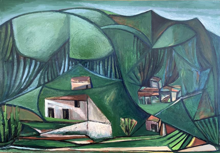 Hameau au creux du vallon, août 1976 Georges-Henri PESCADERE