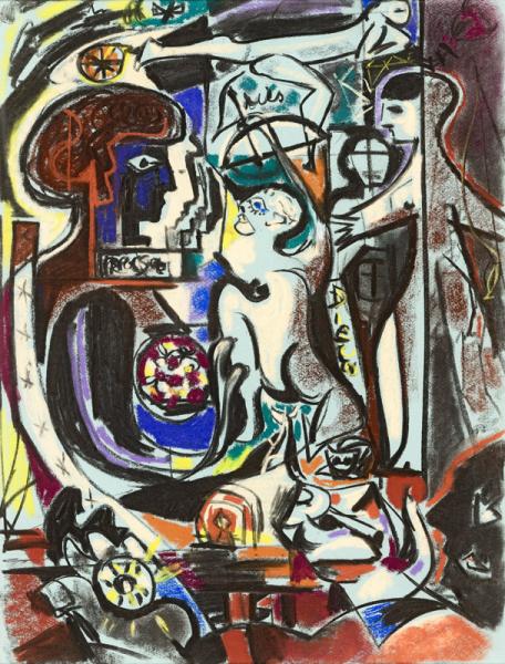 ETUDE POUR ISABELLE D'ESTE, 1943