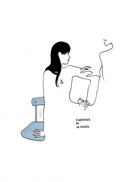 S'arroser de sa rosée