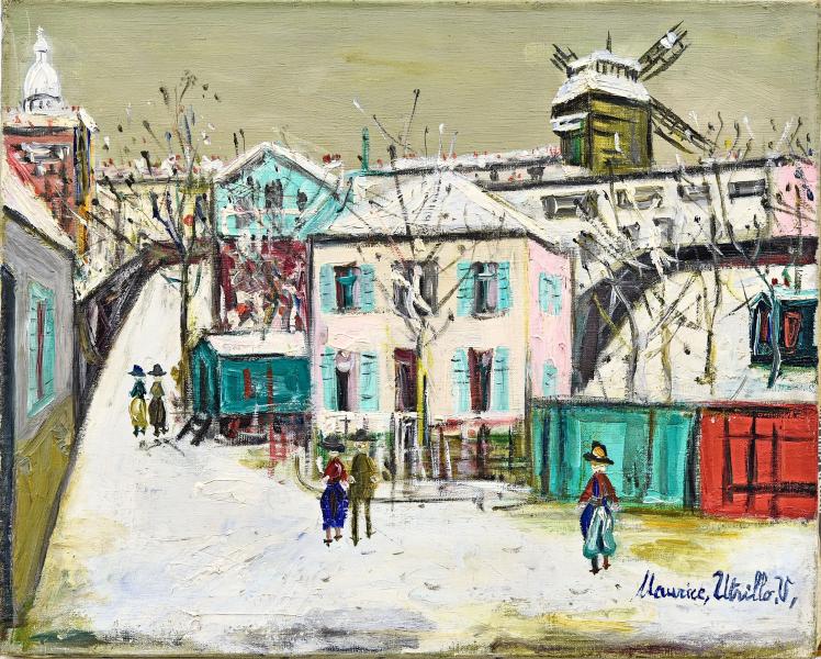 Le maquis à Montmartre sous la neige