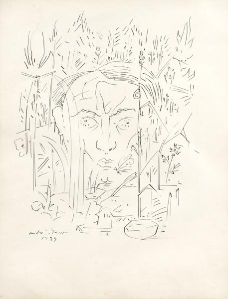 AUTOPORTRAIT DANS L'HERBE, 1939
