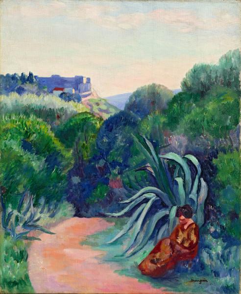 Allée à Villecroze, Cassis. Eté 1914