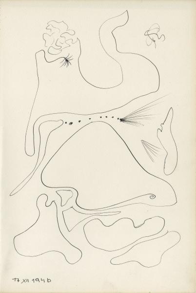 Dessin mediumnique, 1946 Victor BRAUNER