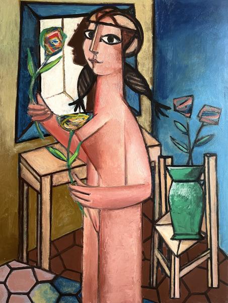 Nu aux fleurs, mars 2003 Georges-Henri PESCADERE