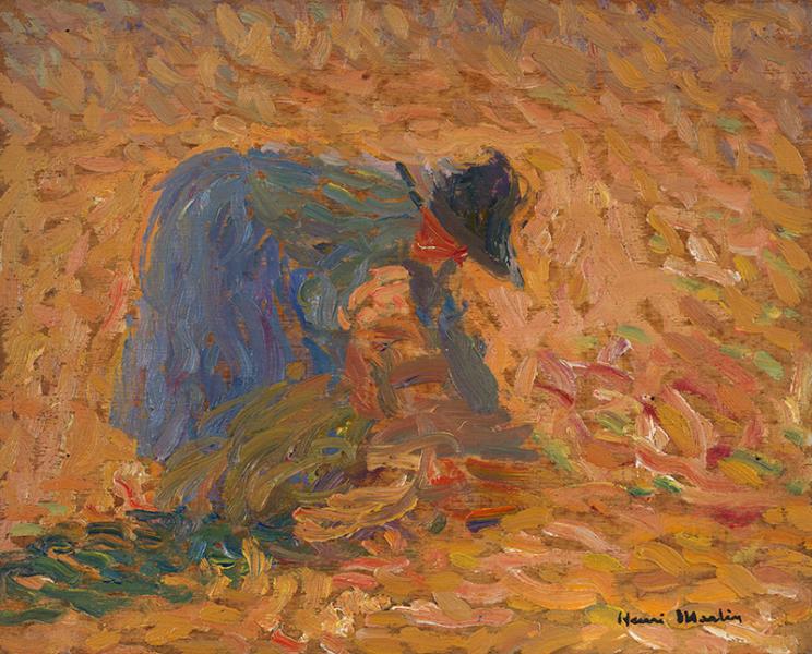 Lieuse de gerbe, circa 1920 Henri MARTIN