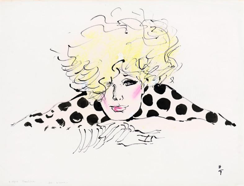 Femme accoudée, 1978 René GRUAU