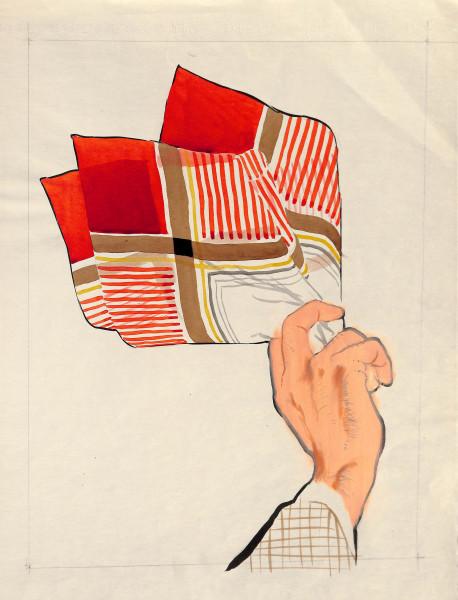 Mouchoir de poche. par René GRUAU sur le site de la Galerie Alexis