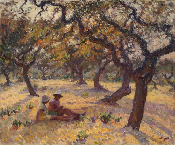 Enfants dans le jardin
