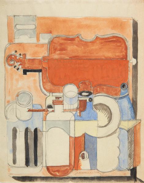 Nature morte au violon et aux carafes, 1925 - LE CORBUSIER