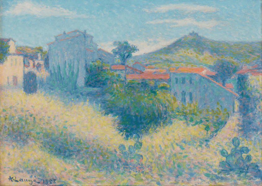 Vue sur le Fort  Saint Elme depuis Collioure, 1928