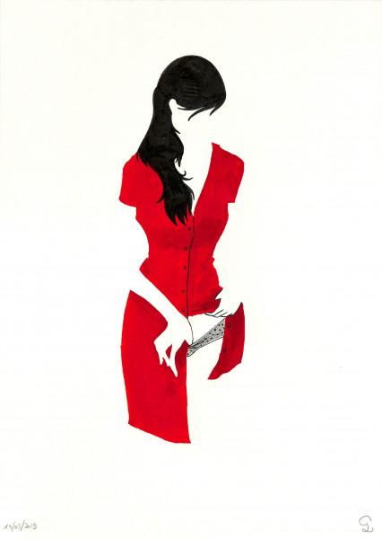 En rouge