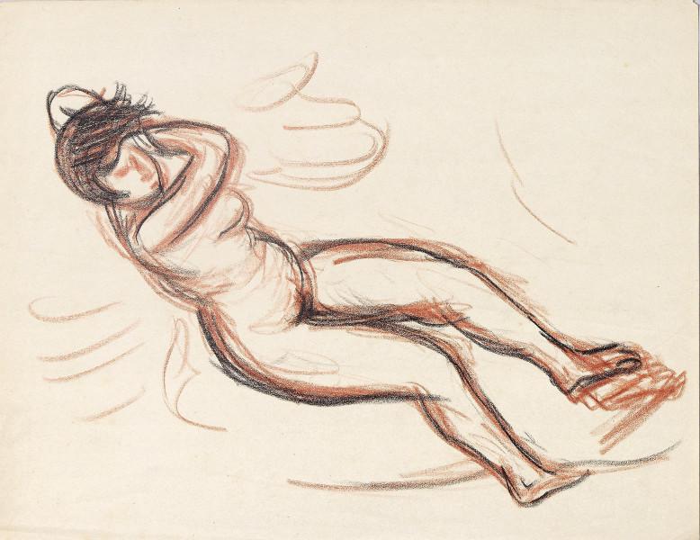 Femme nue étendue René SEYSSAUD