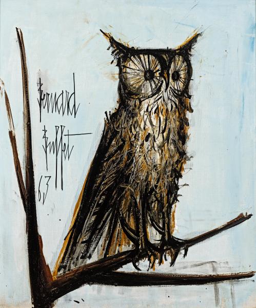 Chouette sur une branche Bernard BUFFET