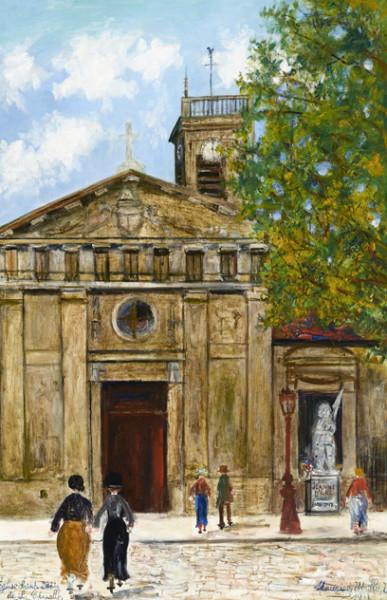 Eglise Saint-Denis de la Chapelle, Paris, 1933 Maurice UTRILLO