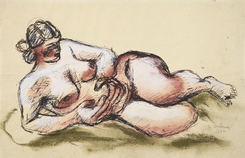 Femme allongée, 1930