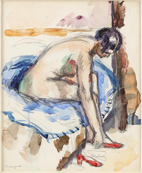 Nu aux chaussons rouges, 1929