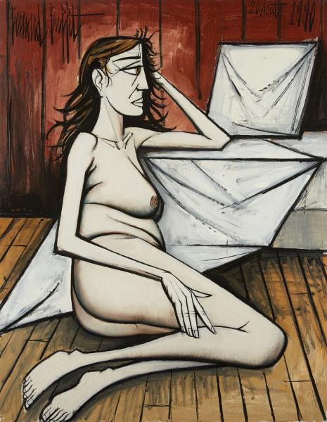 Nu accoudé, 1990 Bernard BUFFET