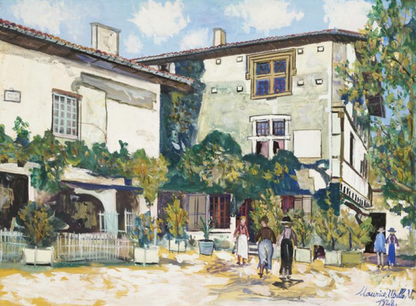 Maison à piliers Hostellerie, Pérouges (Ain), 1928