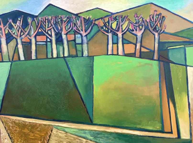 Les arbres en bourgeons, mai 1986 Georges-Henri PESCADERE