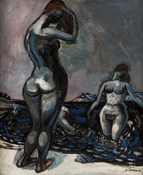 Quatre baigneuses, circa 1909 Auguste CHABAUD