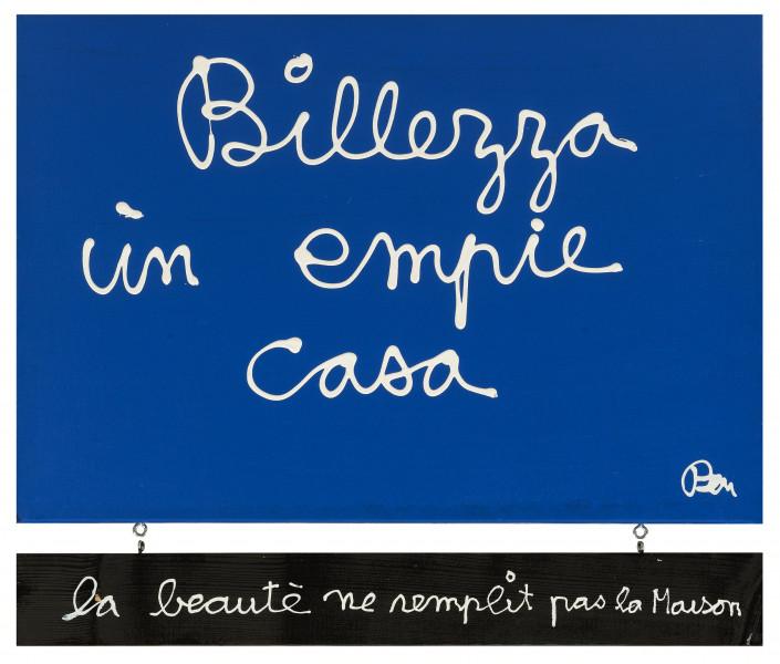 Billezza un empie casa, 2018.