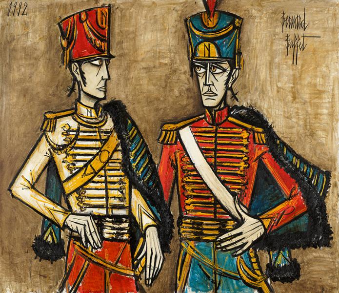Deux officiers d'Empire, 1992 Bernard BUFFET