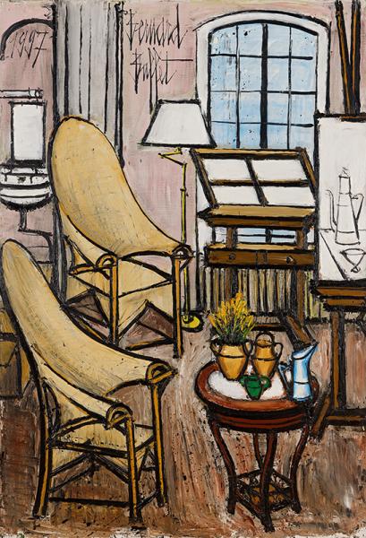 La Baume, l'atelier de gravure, 1997 Bernard BUFFET