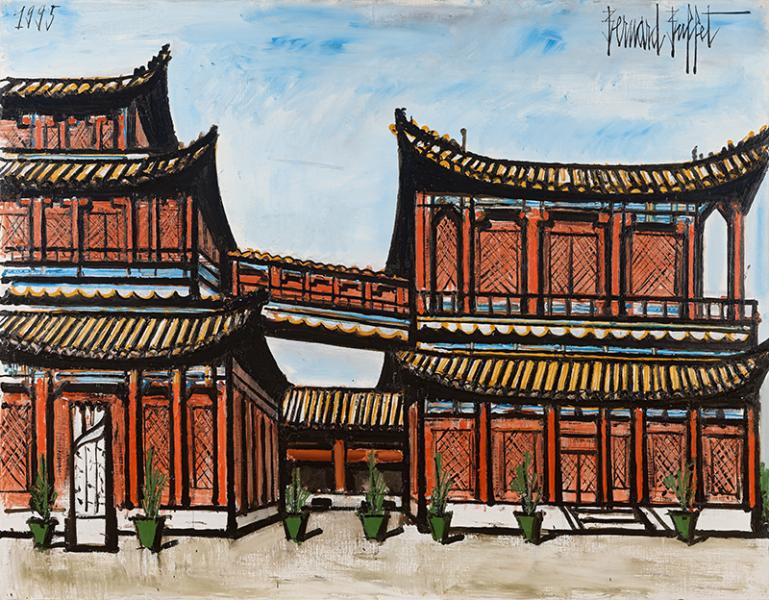 Le temple des Lamas, le pavillon des dix mille bonheurs, 1995 Bernard BUFFET