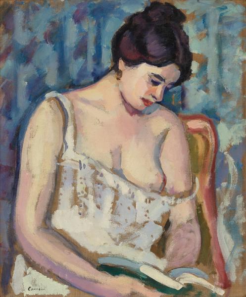 Une femme lisant, 1905 Charles CAMOIN