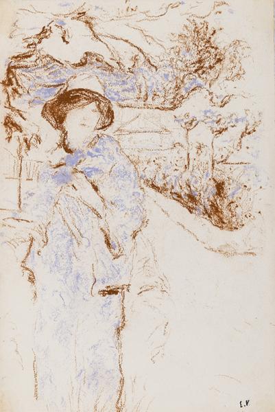 Lucie Hessel au Clos Cézanne, vers 1917-1918