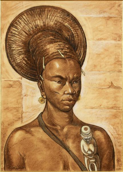 Femme Mangbetu Gaston SUISSE