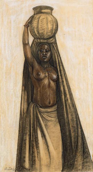 Porteuse d'eau, femme Furoviah, Darfour