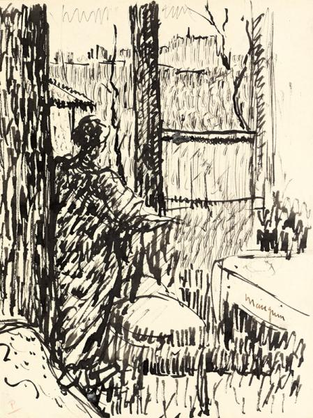 Jeanne à la fenêtre, rue Boursault, 1903