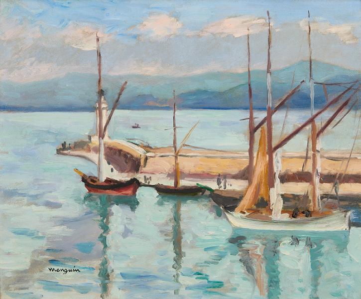 La jetée, Saint Tropez, automne 1927 Henri MANGUIN