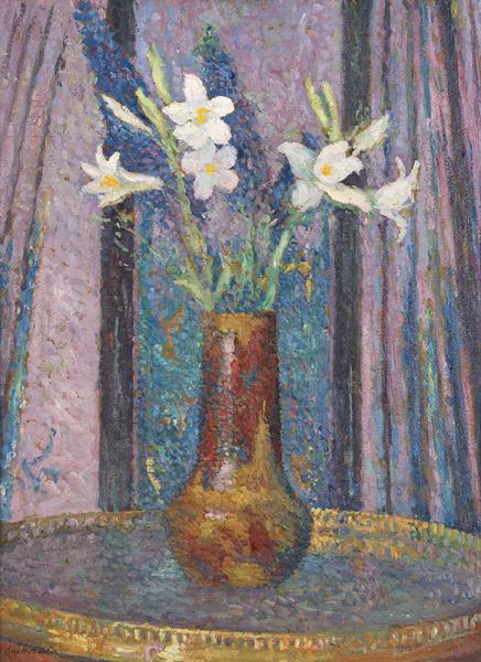 Bouquet de fleurs de lys, circa 1895-1900 Henri MARTIN