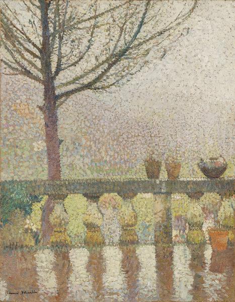 La terrasse de Marquayrol sous la pluie Henri MARTIN