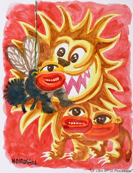 Le lion et le moucheron, 2024