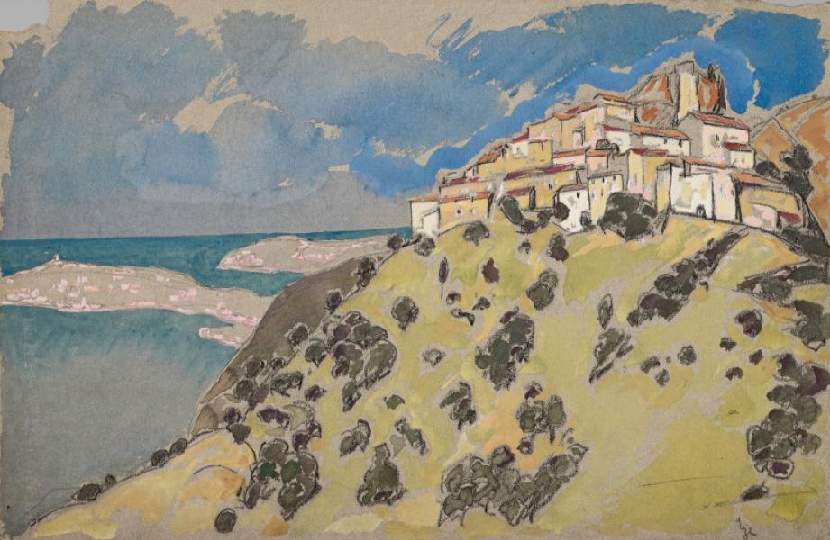 Eze, le village et la mer