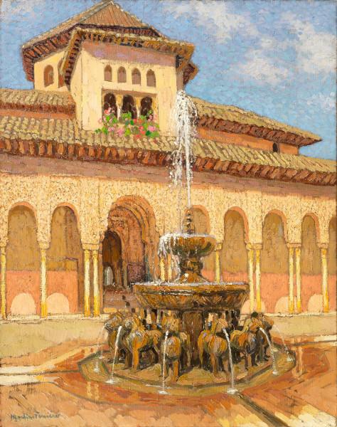 L'Alhambra, la Cour des Lions, c. 1933