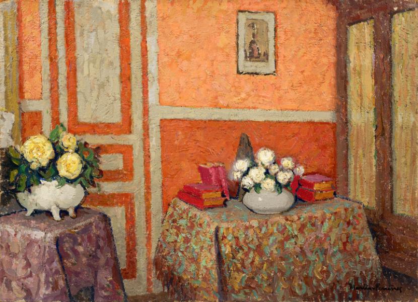 Le pan de mur orange, c. 1956
