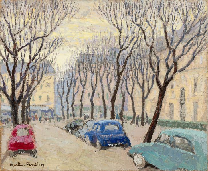 Paris, les arbres dénudés, avenue Gabriel, 1963 Jacques MARTIN FERRIERES