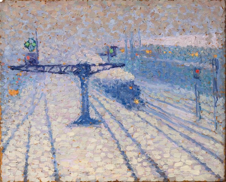 Paris, l’arrivée du train en gare Montparnasse, 1917 Jacques MARTIN FERRIERES