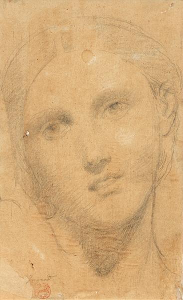 Visage de jeune fille. Etude d'après nature pour la tête de "La Source".