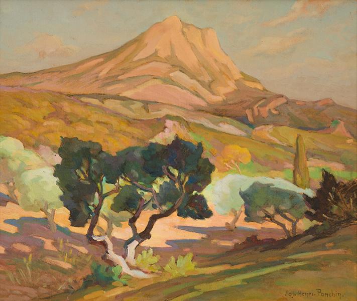 Au pied de la Sainte Victoire Jos Henri PONCHIN