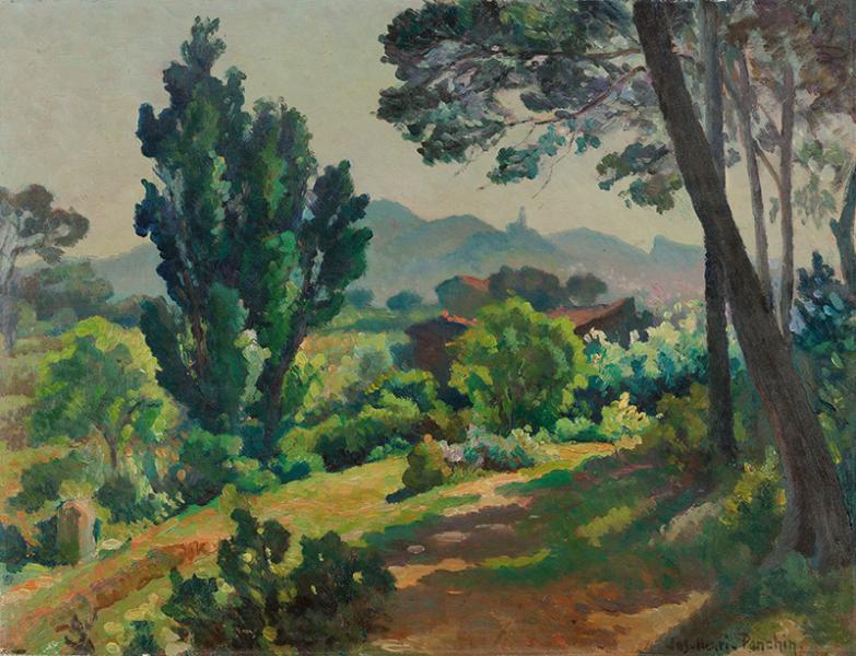 Chemin aux environs d'Allauch Jos Henri PONCHIN