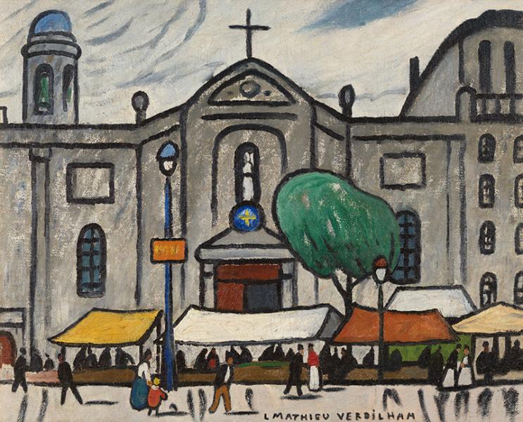 Marché, place Saint François de Paule, Toulon Louis Mathieu VERDILHAN