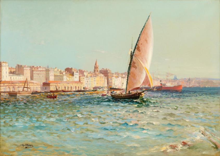 Voile dans le port de Marseille