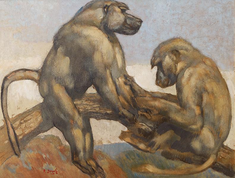Babouins branchés, circa 1943 Paul JOUVE